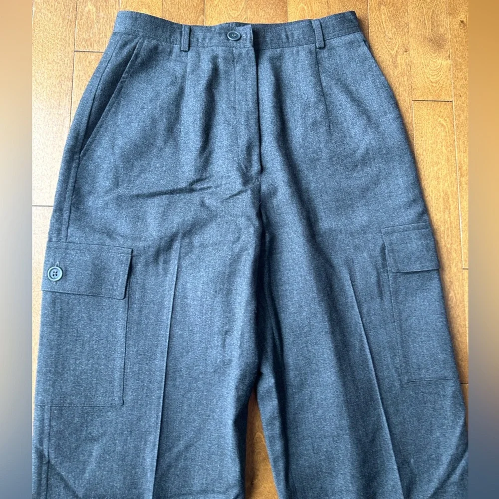 Women’s Talbots Grey Utility Work/Dress Pants - Picture 2 of 5